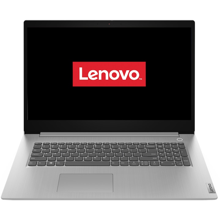 Laptop Lenovo IdeaPad 3 17ADA05 cu procesor AMD Ryzen™ 5 3500U, 17.3" HD+, 8GB, 512GB SSD, AMD Radeon™ Vega 8 Graphics, FreeDOS, Platinum Grey