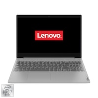 Laptop Lenovo IdeaPad 3 15IIL05 cu procesor Intel® Core™ i7-1065G7, 15.6" Full HD, 8GB, 256GB SSD, Intel® Iris® Plus Graphics, FreeDOS, Platinum Grey