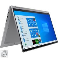 Laptop 2 in1 Lenovo IdeaPad Flex 5 15IIL05 cu procesor Intel® Core™ i5-1035G1, 15.6" HDR UHD, Touchscreen, 8GB, 512GB SSD, Intel® UHD Graphics, Windows 10 Home, Platinum Grey