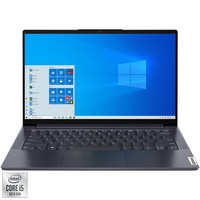 Laptop Lenovo Yoga Slim 7 14IIL05 cu procesor Intel® Core™ i5-1035G4, 14" Full HD, 16GB, 512GB SSD, Intel® Iris® Plus Graphics, Windows 10 Home, Slate Grey