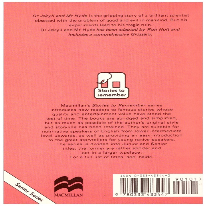 Dr. Jekyll and Mr. Hyde, Macmillan, 67 pagini