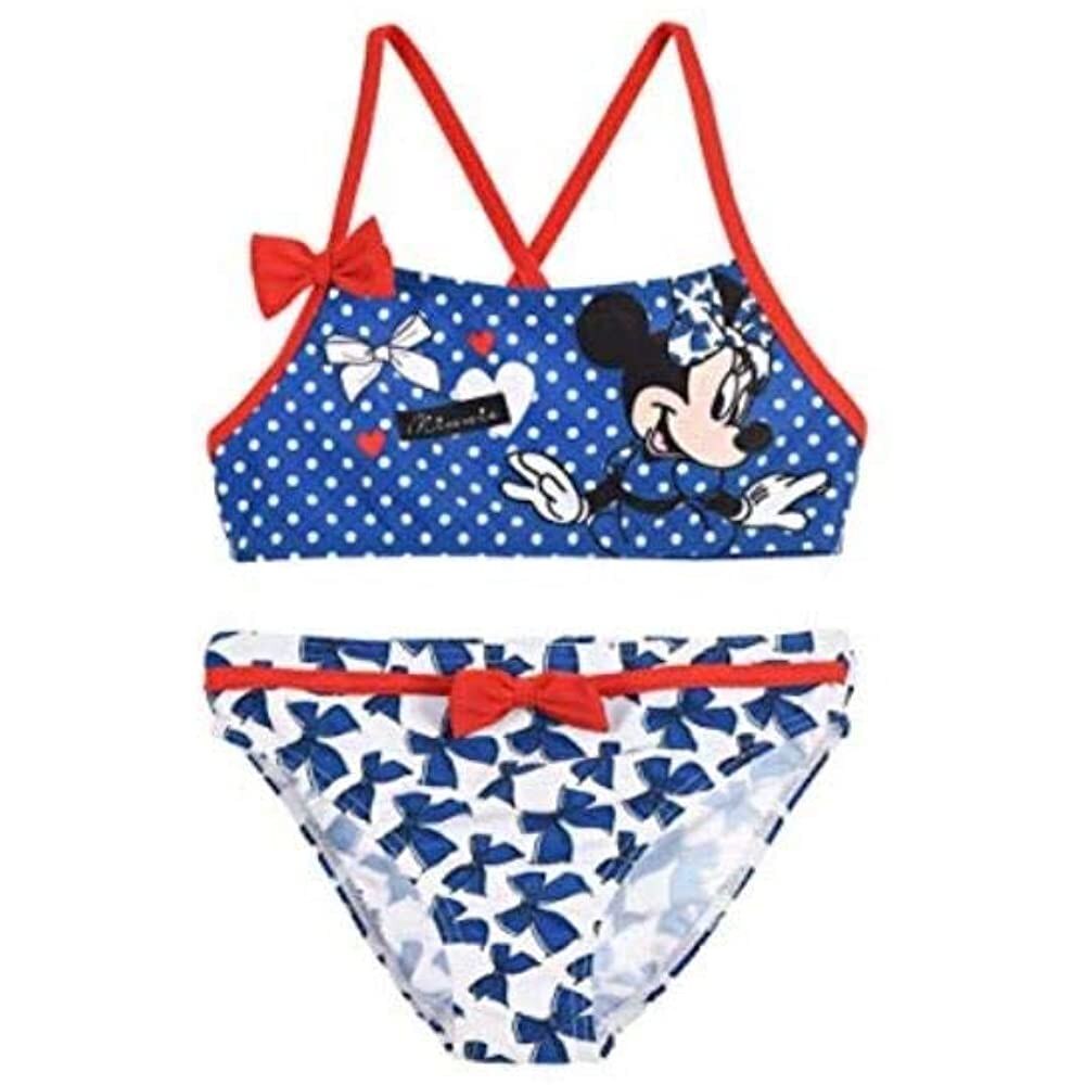 Costum baie 2 piese Minnie Mouse 4834, Albastru