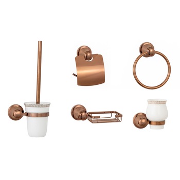 Set accesorii baie , cu cinci piese , TRENDY'S rose Set accesorii baie , cu cinci piese , TRENDY'S rose