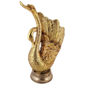 Vaza ceramica in forma de lebada, 17 x 36 cm, Auriu Vaza ceramica in forma de lebada, 17 x 36 cm, Auriu