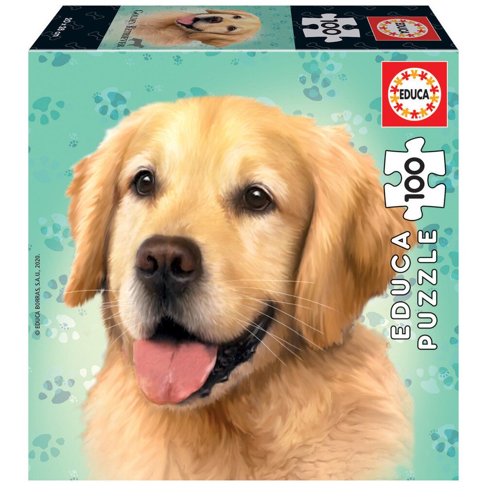 Puzzle Educa Labrador - puzzle in sase dimensiuni 100 de piese