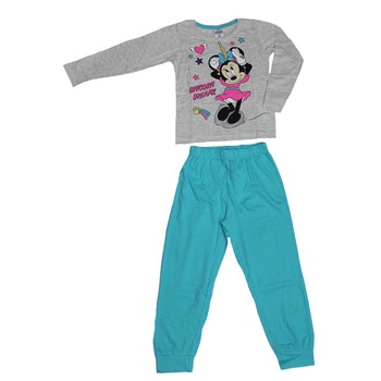 Pijama fete, Minnie Unicorn Dreams, turcoaz cu gri Pijama fete, Minnie Unicorn Dreams, turcoaz cu gri