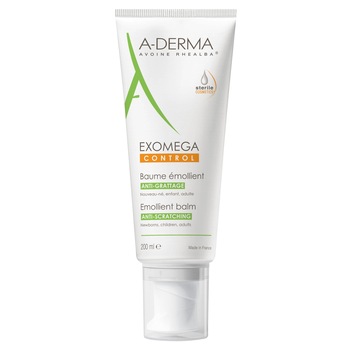 Balsam A-Derma Exomega Control pentru piele uscata si atopica, 200 ml