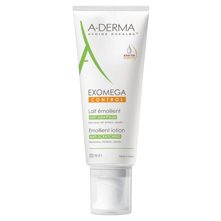 Лосион A-Derma Exomega Control, За суха и атопична кожа, 200 мл