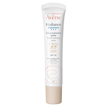 Crema BB Avene Hydrance Riche SPF 30 pentru ten uscat si foarte uscat, 40 ml Crema BB Avene Hydrance Riche SPF 30 pentru ten uscat si foarte uscat, 40 ml
