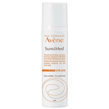 Crema cu protectie solara Avene SunsiMed pentru piele sensibila, 80 ml Crema cu protectie solara Avene SunsiMed pentru piele sensibila, 80 ml