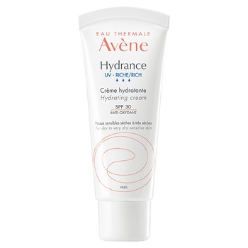 Crema de fata Avene Hydrance Riche SPF 30 pentru ten uscat si mixt, 40 ml Crema de fata Avene Hydrance Riche SPF 30 pentru ten uscat si mixt, 40 ml