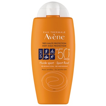 Lotiune cu protectie solara Avene Sport SPF 50+ pentru piele sensibila, 100 ml Lotiune cu protectie solara Avene Sport SPF 50+ pentru piele sensibila, 100 ml