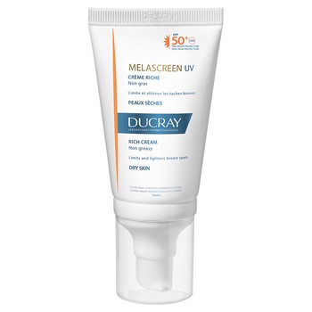 Crema de fata Ducray Melascreen UV Riche pentru ten uscat, 40 ml Crema de fata Ducray Melascreen UV Riche pentru ten uscat, 40 ml