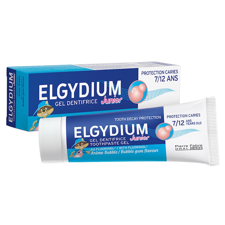 Паста за зъби Elgydium Junior Bubble, 7-12 години, 50 мл