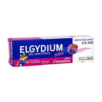 Pasta de dinti Elgydium Kids cu aroma de fructe de padure, 3-6 ani, 50 ml Pasta de dinti Elgydium Kids cu aroma de fructe de padure, 3-6 ani, 50 ml