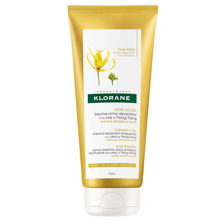Balsam Klorane cu extract de ylang-ylang pentru par expus la soare, 200 ml