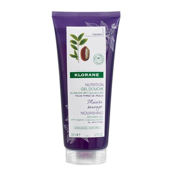 Gel de dus Klorane cu extract de mure salbatice pentru toate tipurile de piele, 200 ml Gel de dus Klorane cu extract de mure salbatice pentru toate tipurile de piele, 200 ml