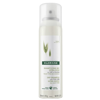 Sampon uscat Klorane cu extract de lapte de ovaz pentru toate tipurile de par, 150 ml Sampon uscat Klorane cu extract de lapte de ovaz pentru toate tipurile de par, 150 ml