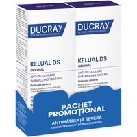 Pachet 2 x Sampon anti-matreata Ducray Kelual DS, 100 ml