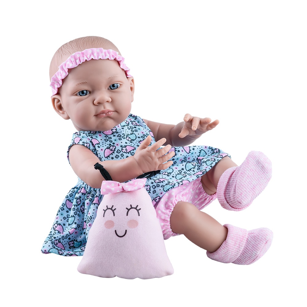 Bebelus fetita in rochita cu buburuze roz si bleu - PIKOLIN, Paola Reina