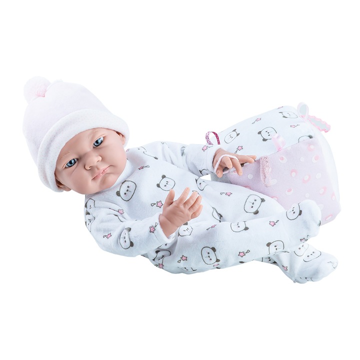 Kislány fehér overallban, mackókkal - PIKOLIN, Paola Reina