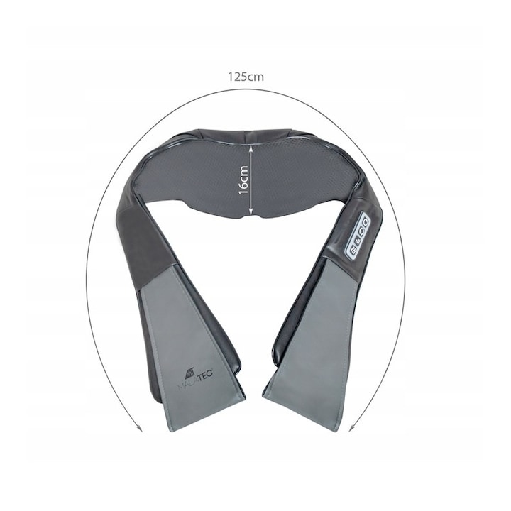 3D Shiatsu Pro nyak és testmasszírozó készülék bőrhatású kivitelben