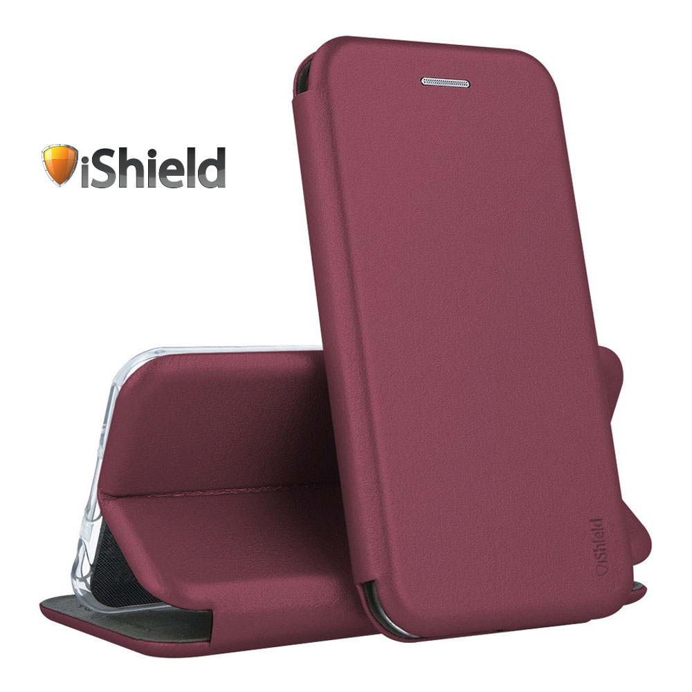 Husa pentru Samsung A51, Flip, carte cu magnet integrat, buzunar interior, piele eco, iShiled - Visinie