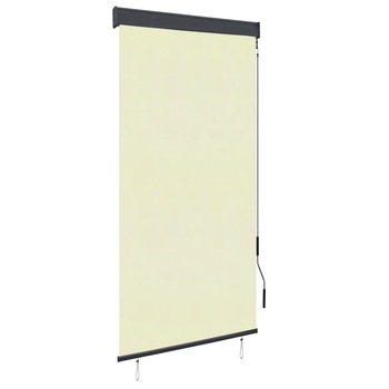 Jaluzea rulou de exterior, vidaXL, Textil, 100 x 250 cm, Crem Jaluzea rulou de exterior, vidaXL, Textil, 100 x 250 cm, Crem