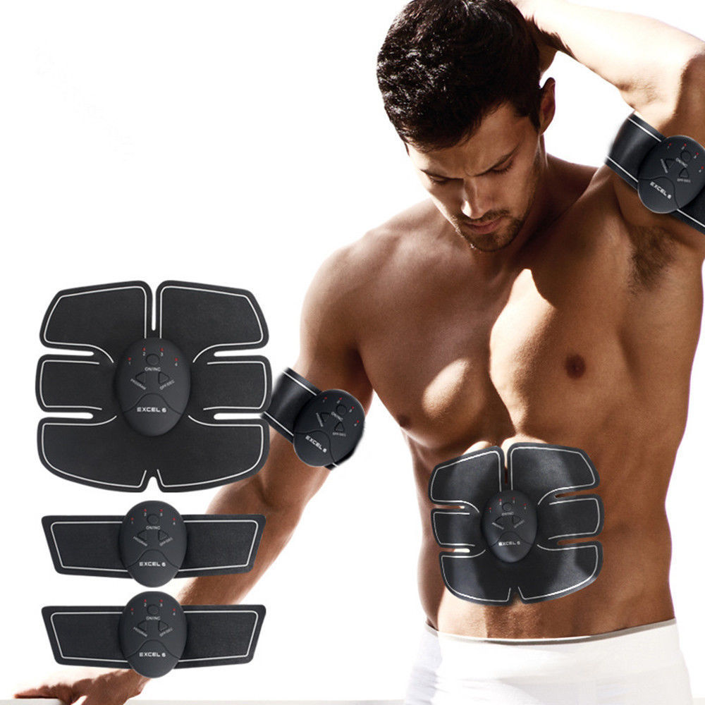 Men Women USB Smart EMS Abdominal Muscle Stimulator Exerciser Set Training Weight Loss Slimming