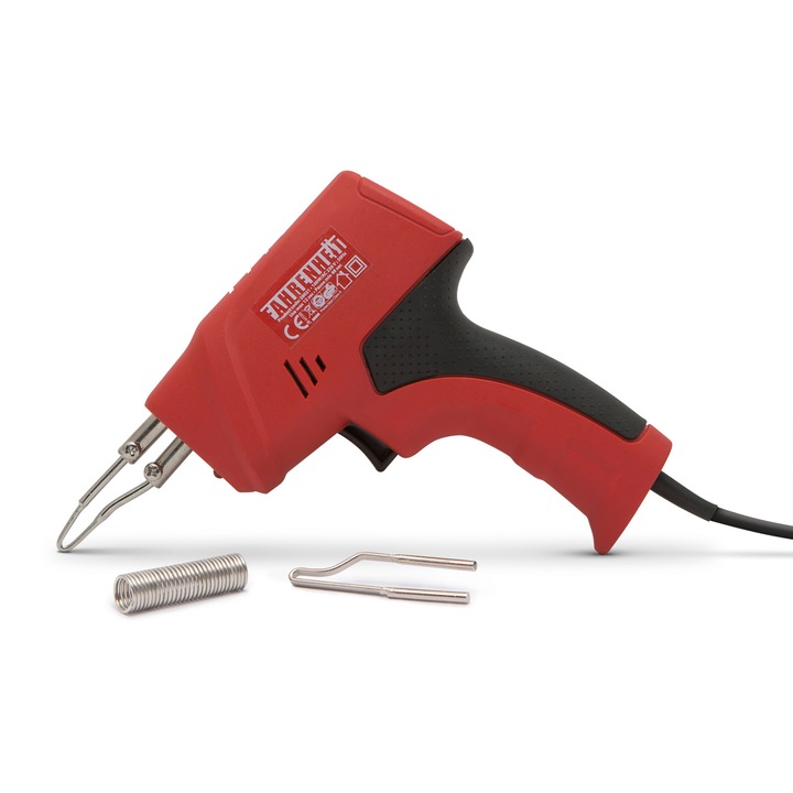 Pistol de lipit Fahrenheit, dublu izolat, 100W, 250VAC, rosu/negru