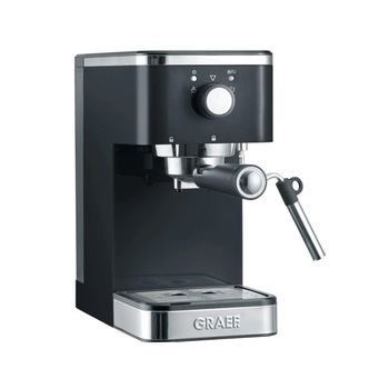 Espressor Graef, Salita ES402, 1.25 L, dispozitiv de spumare, functie de pre-infuzare, control al temperaturii, program de incalzire rapida, presiune 15 bar, 1400 W, negru Espressor Graef, Salita ES402, 1.25 L, dispozitiv de spumare, functie de pre-infuzare, control al temperaturii, program de incalzire rapida, presiune 15 bar, 1400 W, negru