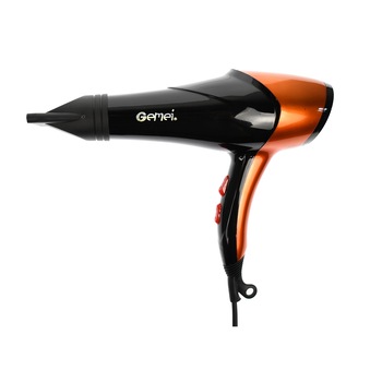 Uscator de par profesional, 2600 W, 3 setari temperatura si 2 de viteza, Portocaliu, Gemei - GM1766 Uscator de par profesional, 2600 W, 3 setari temperatura si 2 de viteza, Portocaliu, Gemei - GM1766
