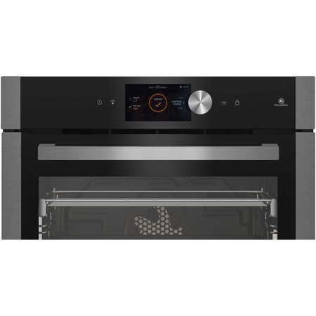 Cuptor incorporabil Beko BIM19700XMS, Electric, 70 l, Autocuratare catalitica, Grill, Touch control, HomeWhizz, Clasa A, Inox/Negru