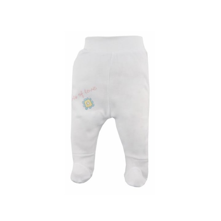 Панталони с буйки за бебе KOALA Flower A01-041A, Бяло, Бял, 80 CM