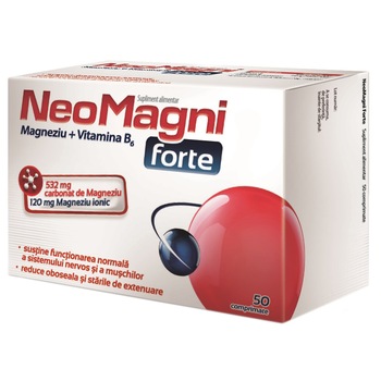 Supliment alimentar NeoMagni forte, 50 comprimate Supliment alimentar NeoMagni forte, 50 comprimate