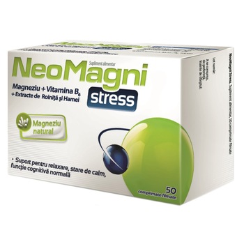 Supliment alimentar NeoMagni Stress, 50 comprimate Supliment alimentar NeoMagni Stress, 50 comprimate