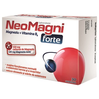 Supliment alimentar NeoMagni Forte, 30 comprimate Supliment alimentar NeoMagni Forte, 30 comprimate
