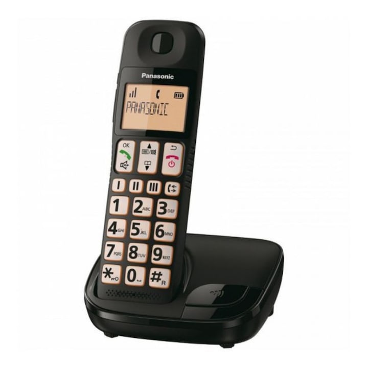 Vezeték Nélküli Telefon Panasonic KX-TGE310SPB Fekete