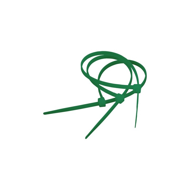 Set 100 fasete 280x4.5mm nylon verde SEL.12.425 SapiSelco SELFIT