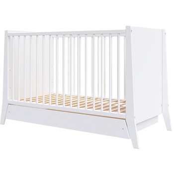 Patut Hubners din Lemn Cosmo Alb cu Sertar 120 x 60 cm Patut Hubners din Lemn Cosmo Alb cu Sertar 120 x 60 cm