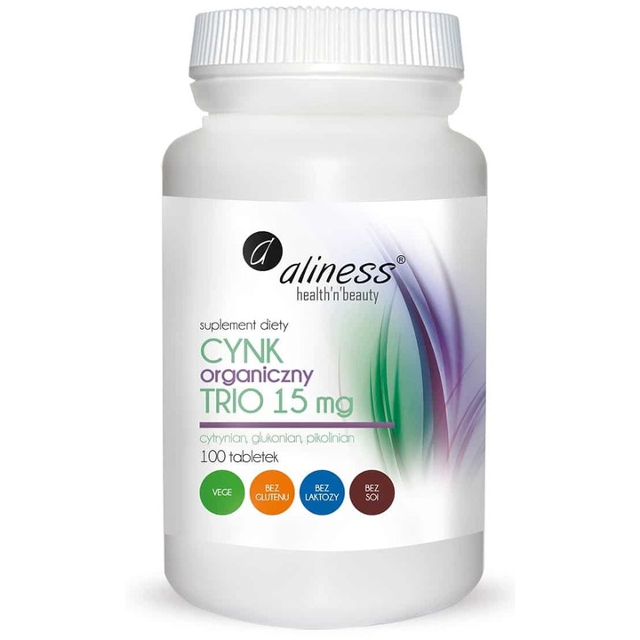 Aliness Organic Cink Trio 15 mg kapszula, 100 db