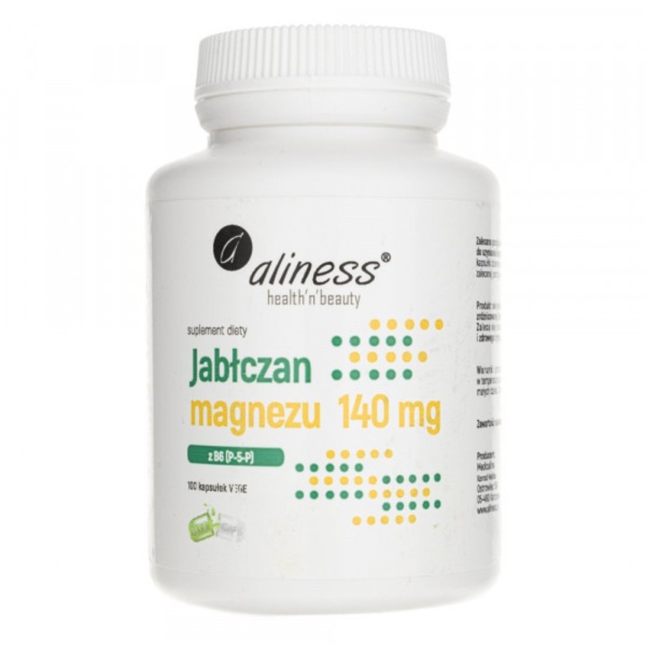 Aliness magnéziummalát 140 mg B6-dal (P-5-P) kapszula, 100 db