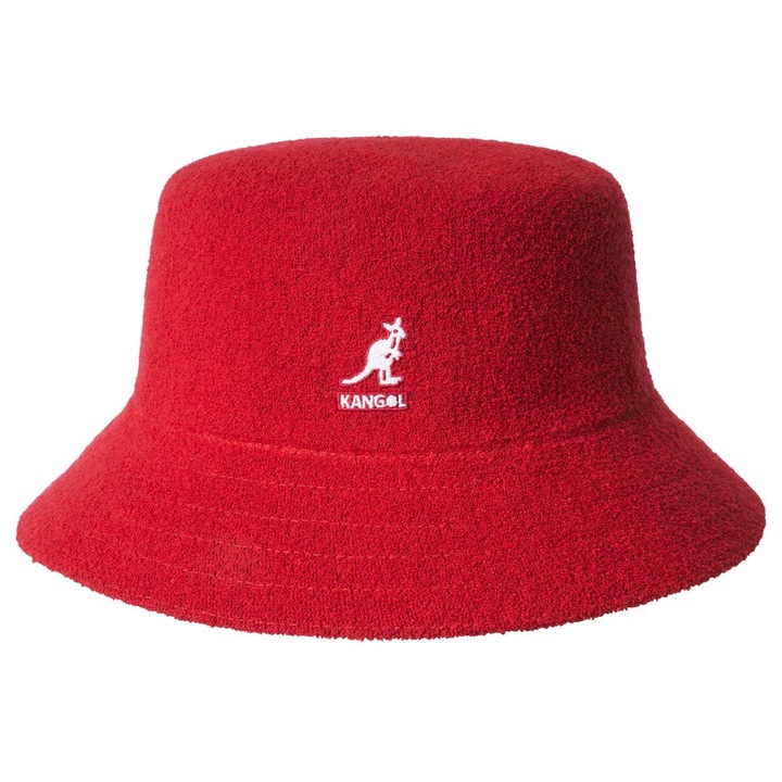 Сламена шапка Kangol Bermuda Bucket, Червен, L