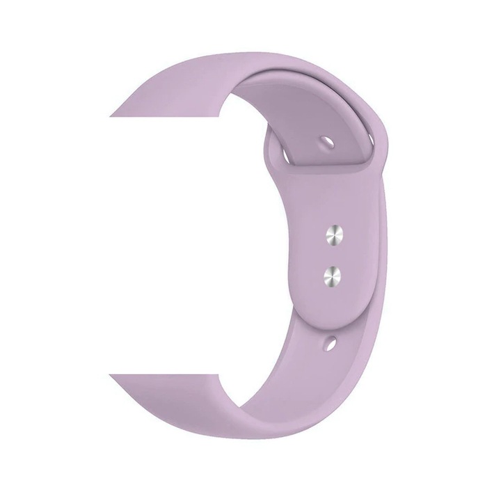 Bratara silicon compatibila Apple Watch 1/2/3/4 38/40 mm M/L ACS9993984 Lila