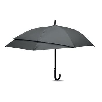 Umbrela pentru rucsac 105cm, cu deschidere automata, poliester fin, fibra de sticla, gri Umbrela pentru rucsac 105cm, cu deschidere automata, poliester fin, fibra de sticla, gri