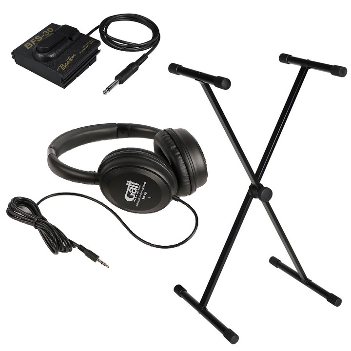 Set accesorii claviatura orga SETKB, suport, pedala, casca