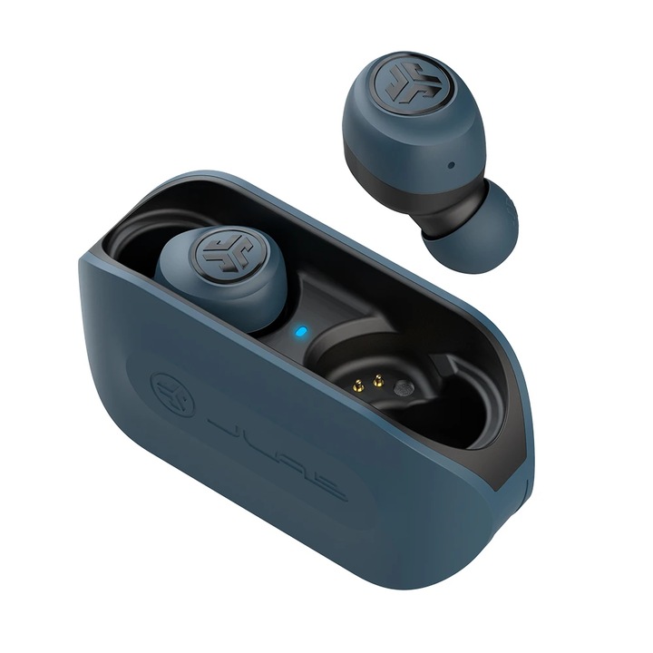 Casti Audio In Ear JLAB GO Air, True Wireless, Bluetooth, Microfon, Autonomie 5 ore, Navy