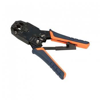 Cleste profesional LanKATT sertizat modular RJ45 / RJ11 / RJ12 / RJ9, taiat/dezizolat cablu si sertizat mufe, Tip 2 Cleste profesional LanKATT sertizat modular RJ45 / RJ11 / RJ12 / RJ9, taiat/dezizolat cablu si sertizat mufe, Tip 2