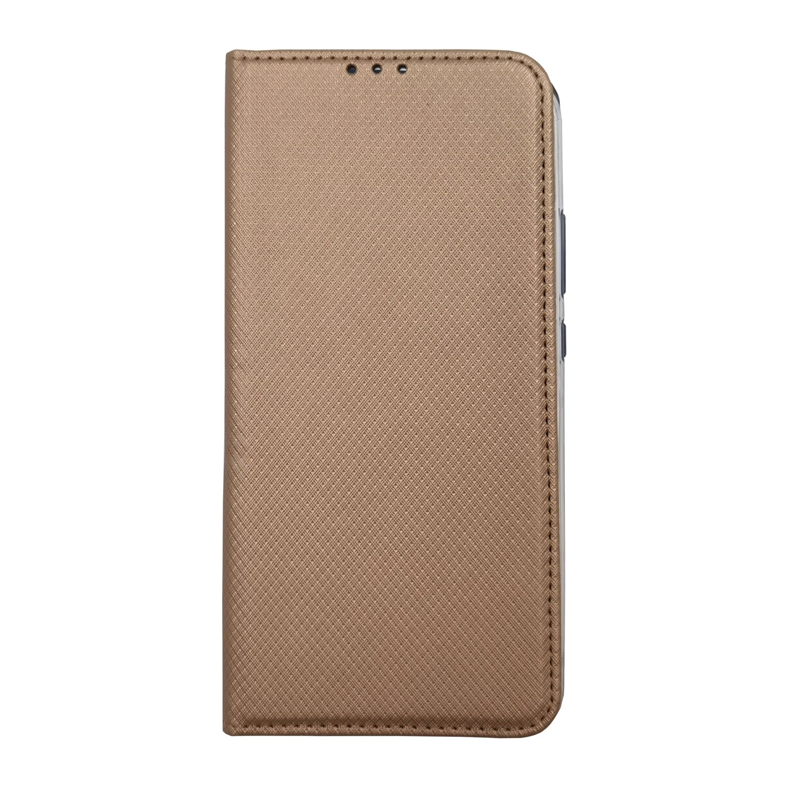 Husa Flip Carte Huawei P40 Lite E Magnetica Cu Stand, Portofel, Antisoc, Viceversa Auriu