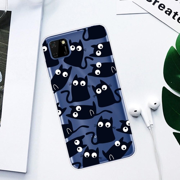 Husa Huawei Y5P model Cats, Silicon, TPU, Viceversa Multicolor